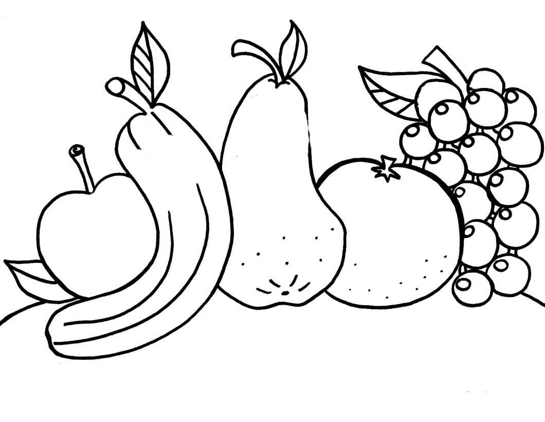Dibujos de Dibujo De Frutas para colorear