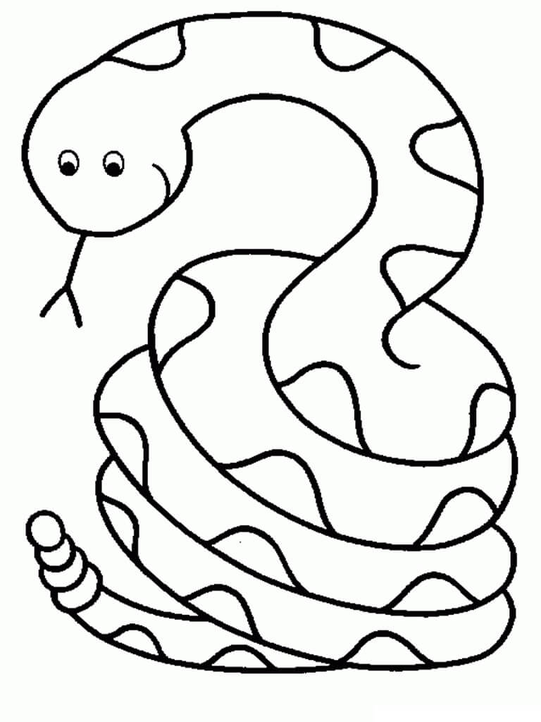 Dibujo Serpiente para colorir