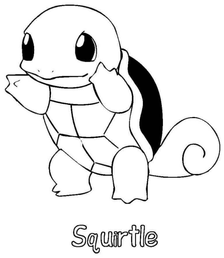 Dibujos de Dibujo Simple De Squirtle para colorear