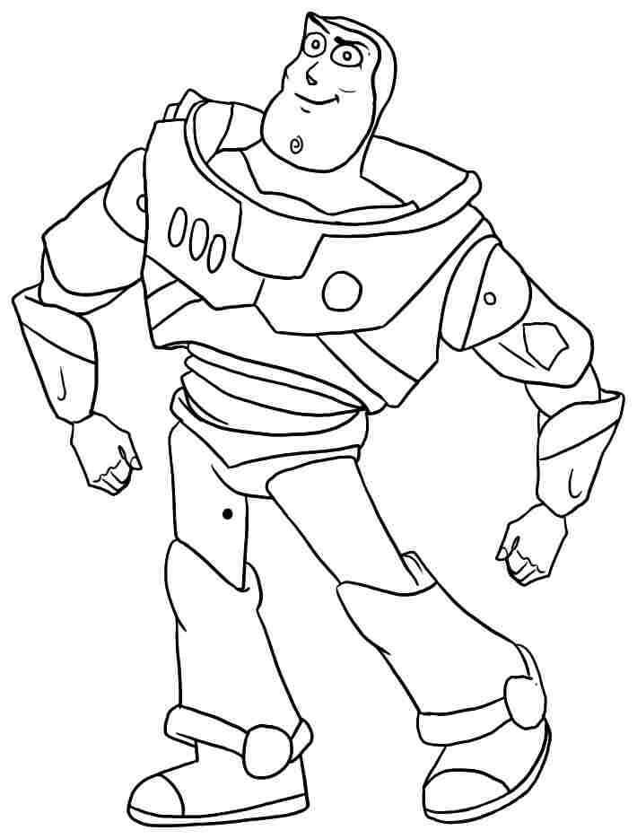 Dibujo básico Buzz Lightyear para colorir