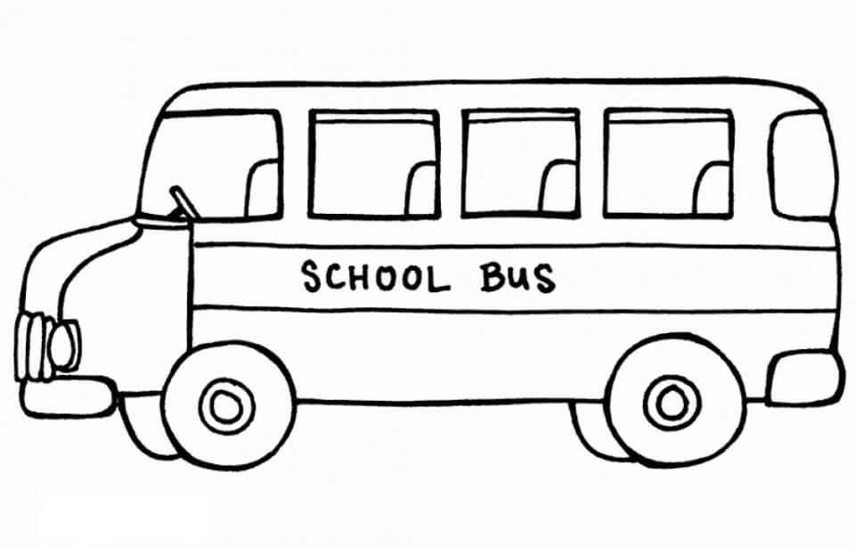 Dibujos de Dibujo de Autobús Escolar para colorear