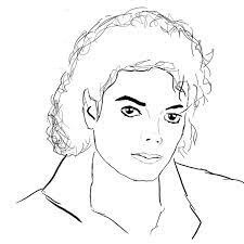 Dibujos de Dibujo de Michael Jackson para colorear