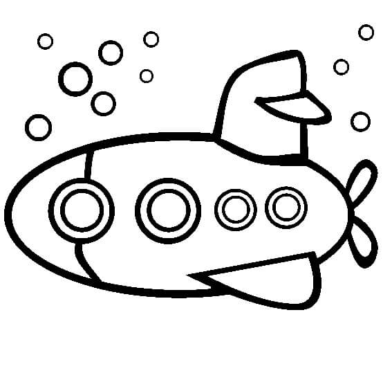 Dibujos de Dibujo de Submarinos para colorear