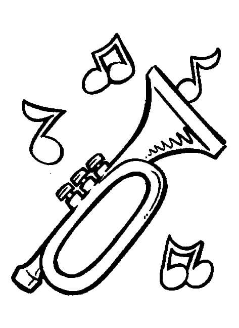 Dibujos de Dibujo de Trompeta para colorear