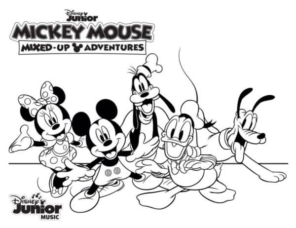 Dibujos Animados De Héroes De Disney Junior para colorir