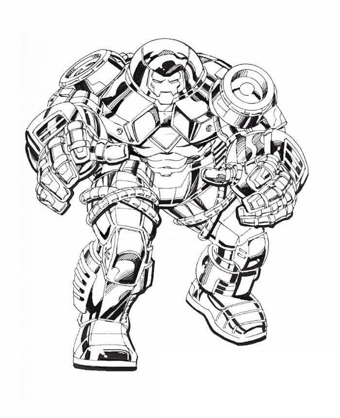 Dibujos de Dibujos Animados de Hulkbuster para colorear
