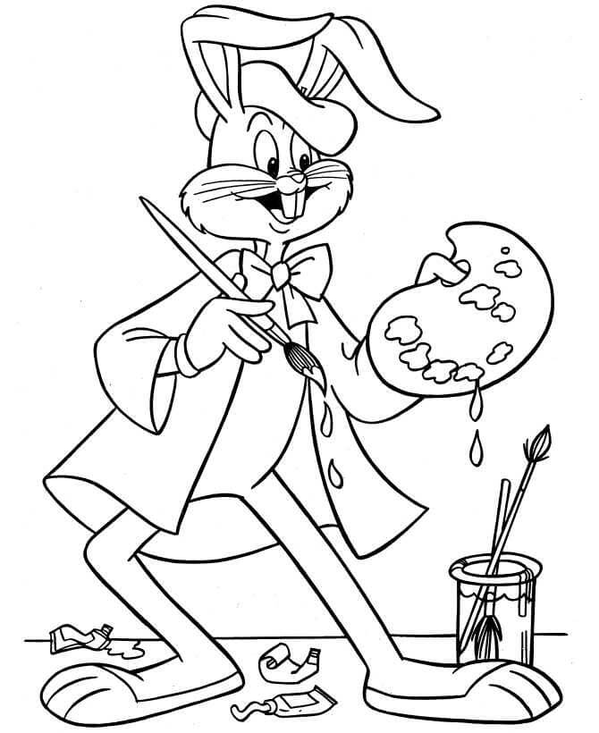 Dibujos de Dibujos de Bugs Bunny para colorear