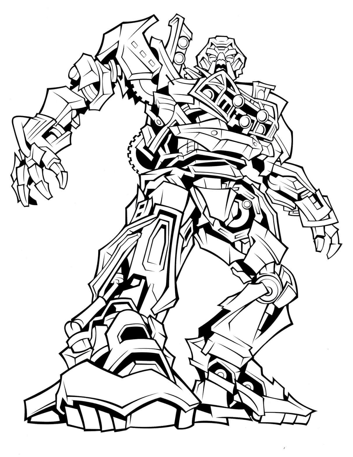 Dios De La Guerra Decepticon Transformers para colorir