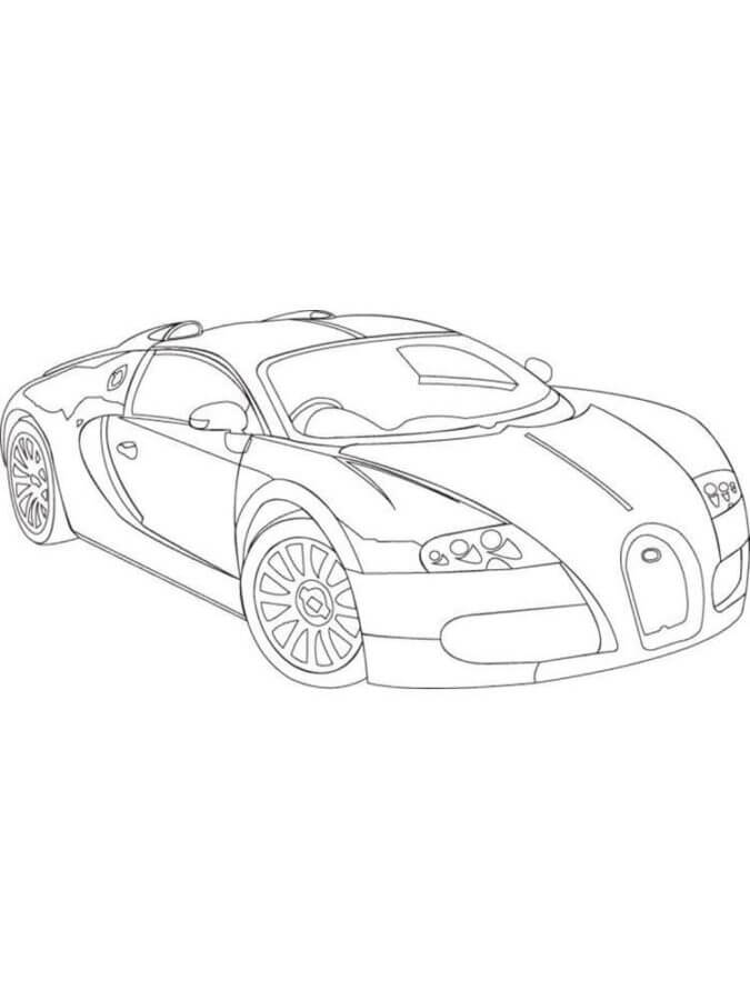 Diseño Libre De Bugatti para colorir