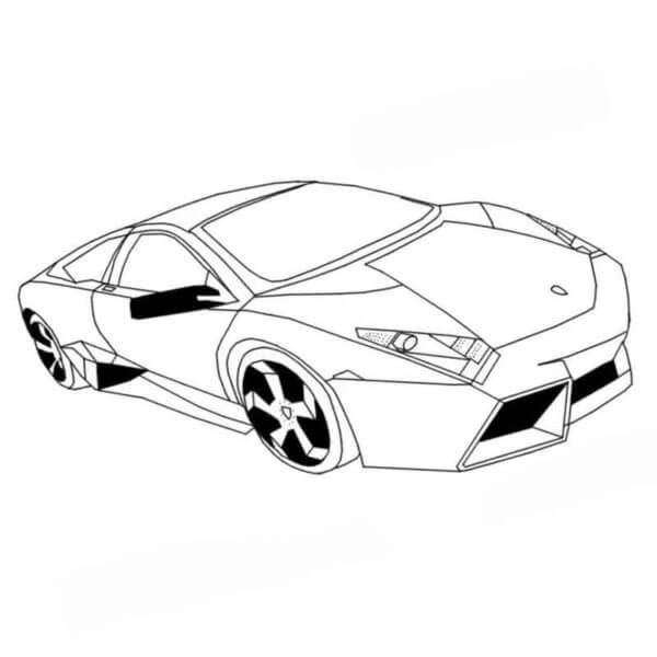 Diseño Libre De Lamborghini para colorir