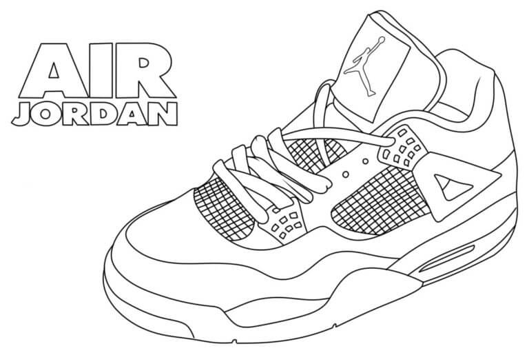 Diseño Libre de Air Jordan para colorir