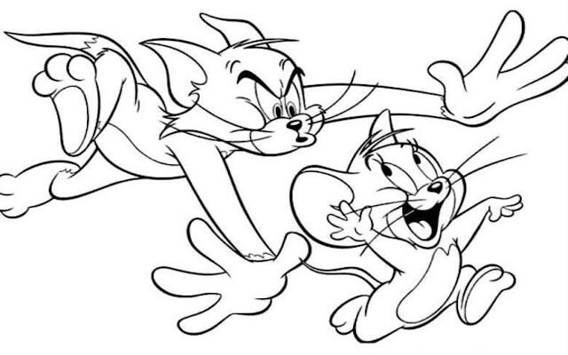 Dibujos de Disney Tom y Jerry para colorear