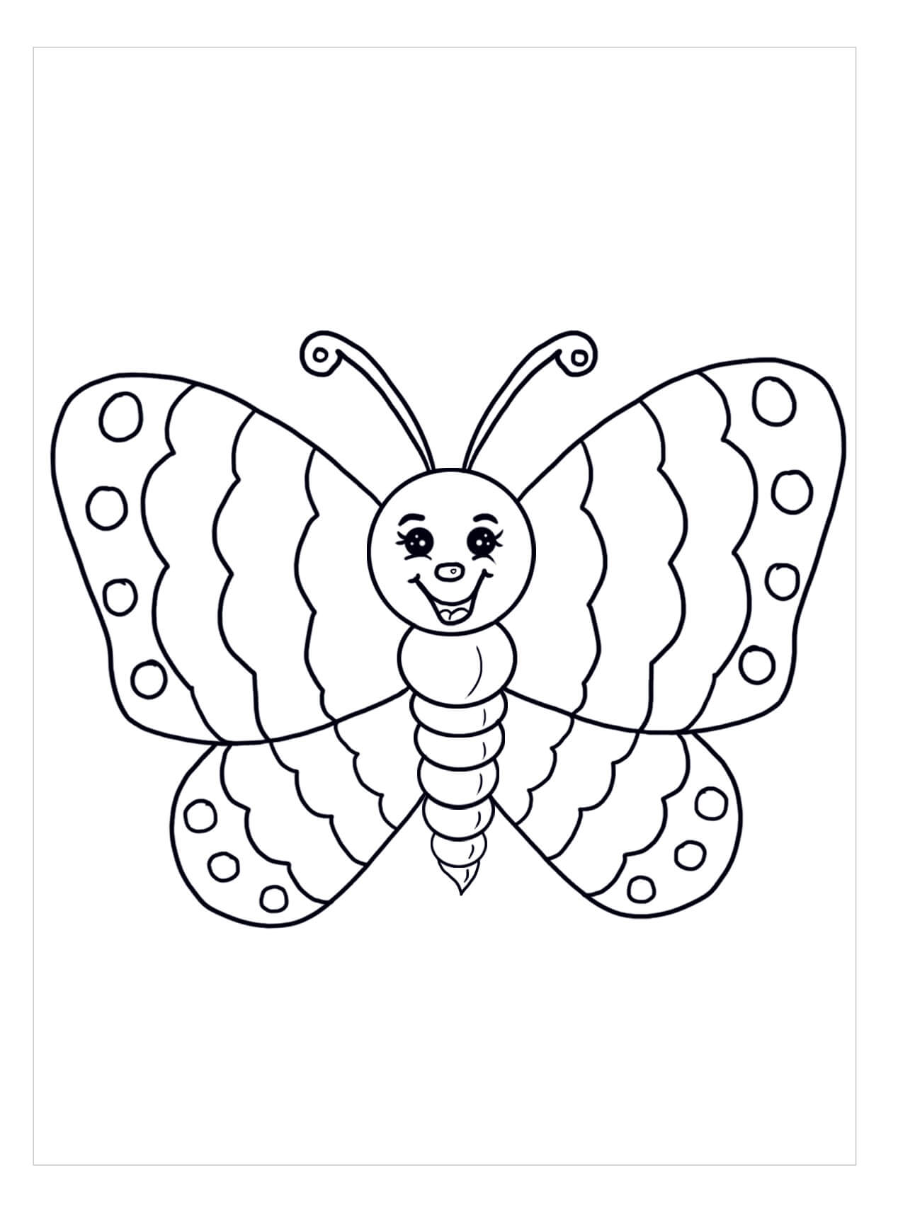Dibujos de Diversión con Mariposas para colorear