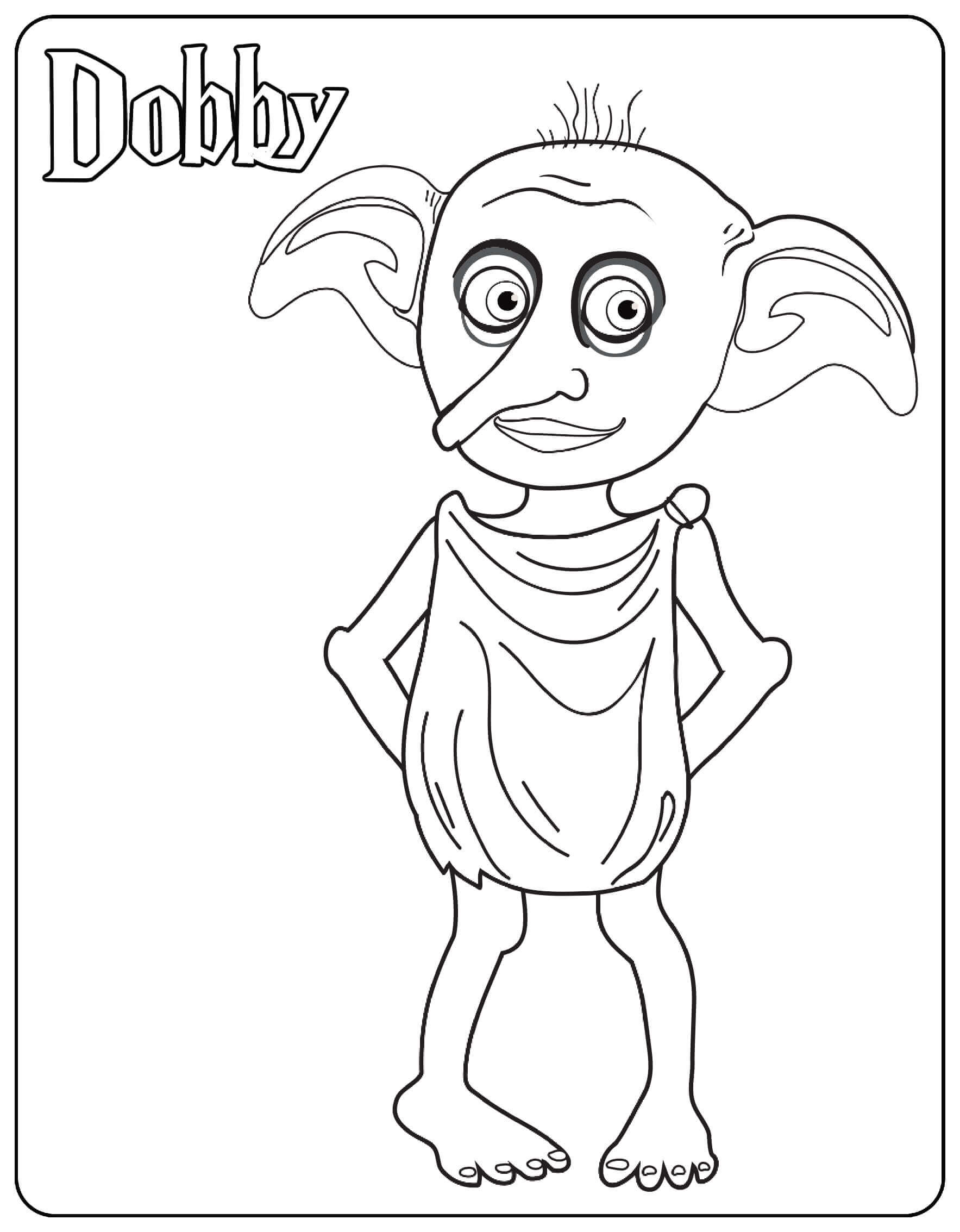 Dobby Duende para colorir