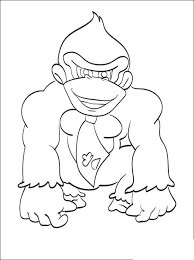 Dibujos de Donkey Kong Mario para colorear