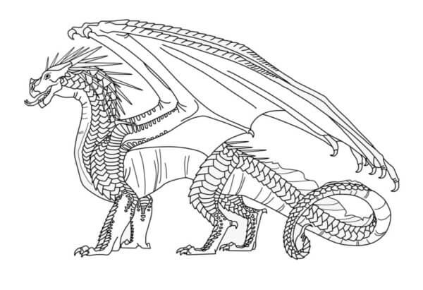 Dragón De Hielo Snezhna 1er Rango 1 para colorir
