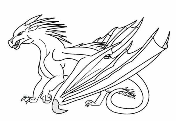 Dibujos de Dragón Muy Inteligente Starwing para colorear