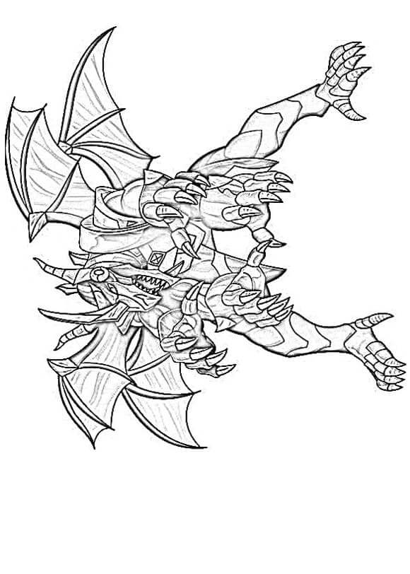 Dragonoide De Titanio para colorir