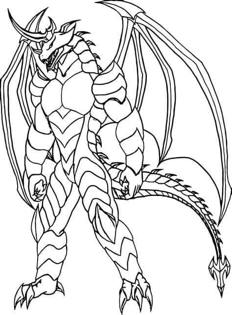Dibujos de Dragonoide Más Fuerte Genial para colorear