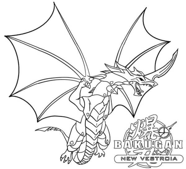 Dibujos de Dragonoide Relámpago para colorear