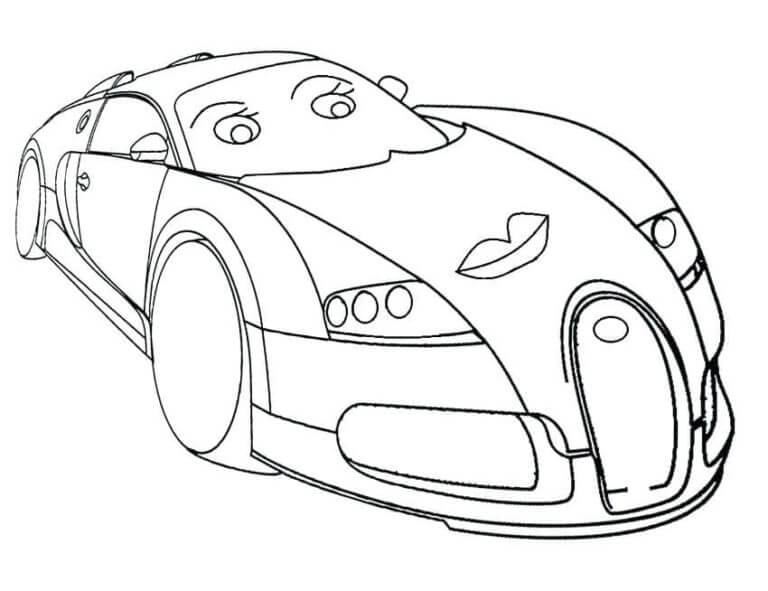 Dulce Bugatti para colorir