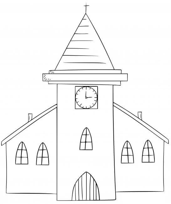 Dibujos de Dulce Iglesia para colorear