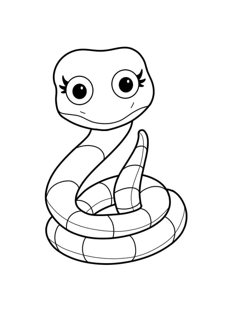Dibujos de Dulce Serpiente para colorear