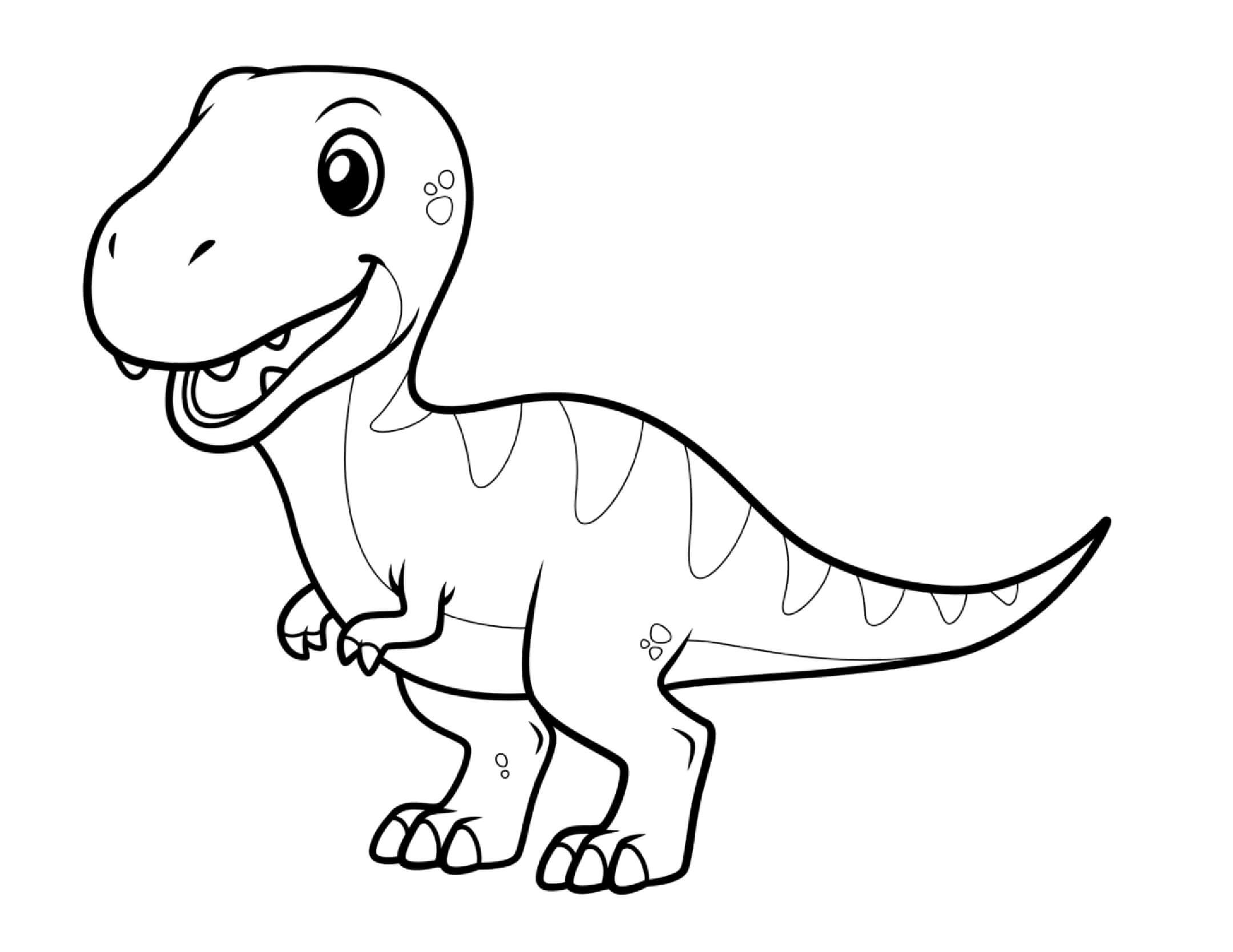 Dulce T-Rex para colorir