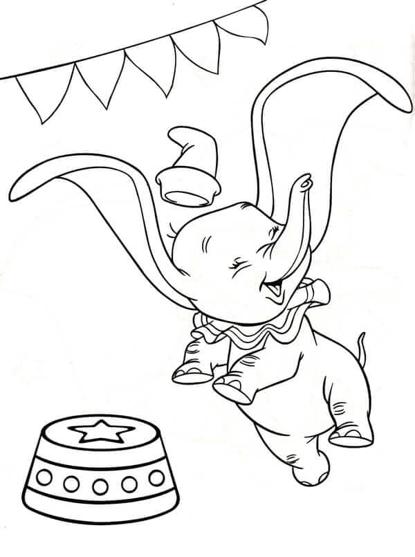 Dibujos de Dumbo Impresionante para colorear