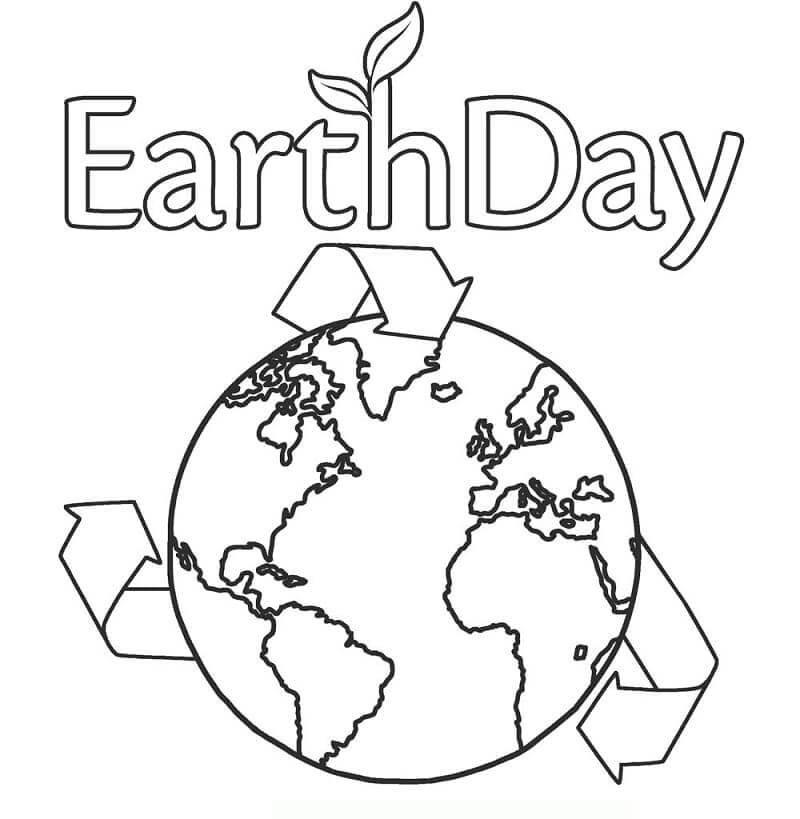 Dibujos de Día de la Tierra 5 para colorear