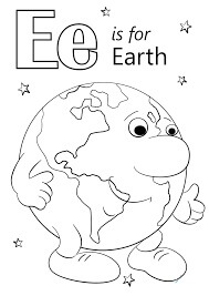 Dibujos de E es Para la Tierra para colorear