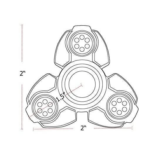 Dibujos de El Diagrama Muestra Claramente Cómo Se Ve El Fidget Spinner para colorear
