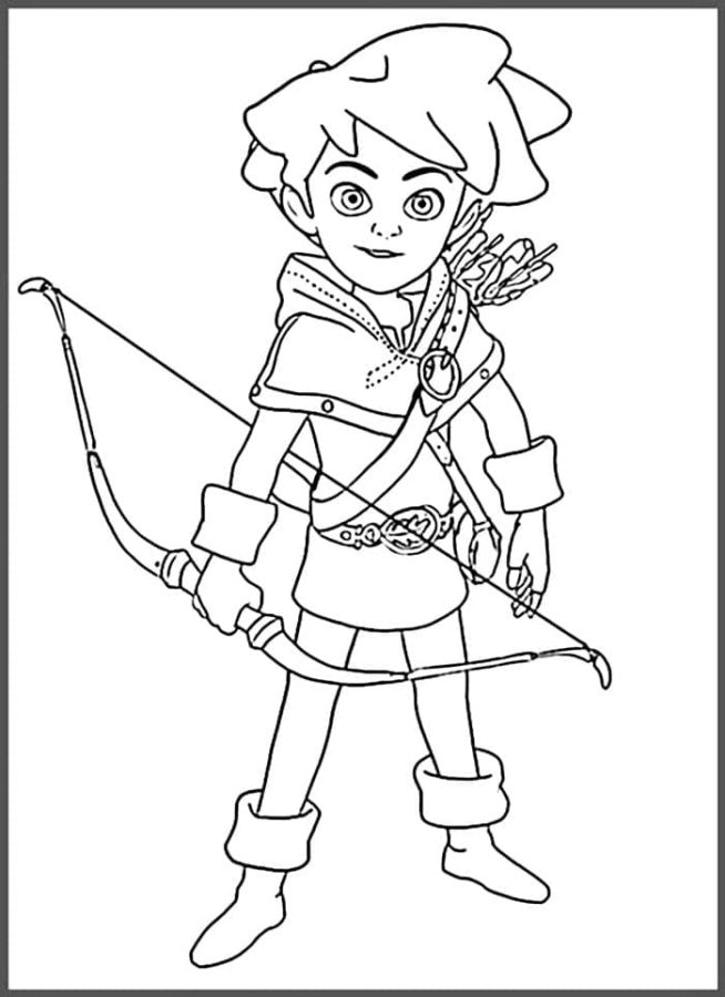 El Joven Robin Hood para colorir