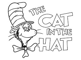 El gato en el Sombrero para colorir