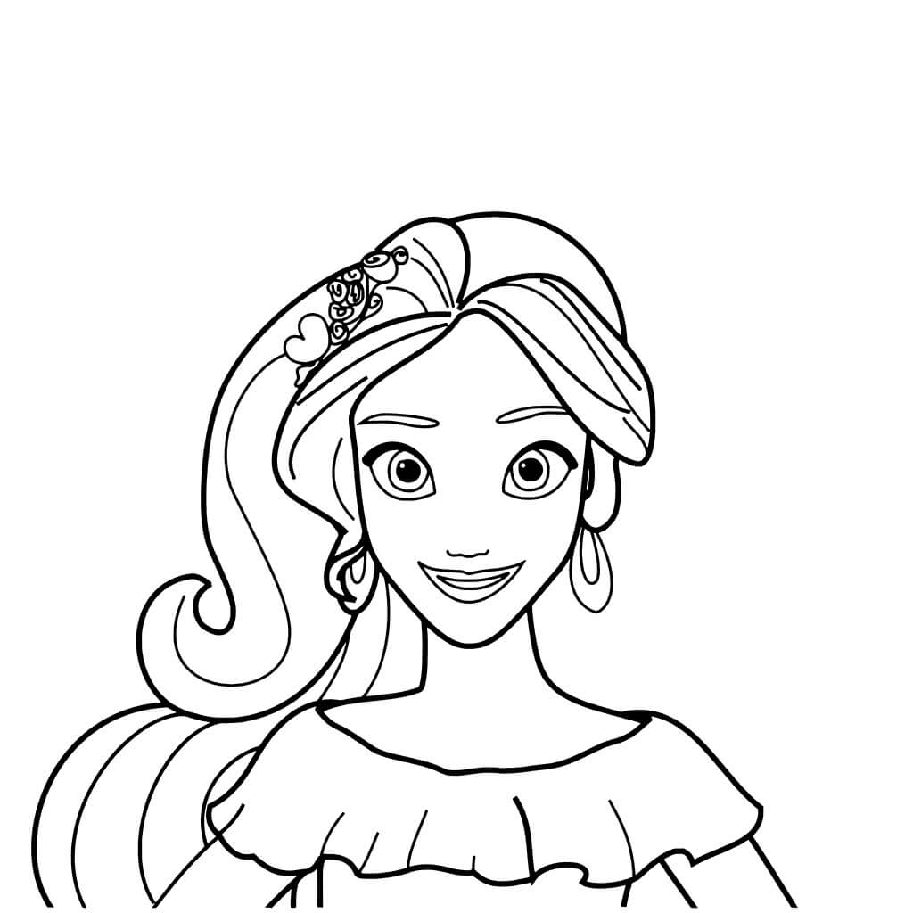 Dibujos de Enfrenta a la Princesa Elena para colorear