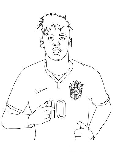 Dibujos de Enfréntate A Neymar para colorear