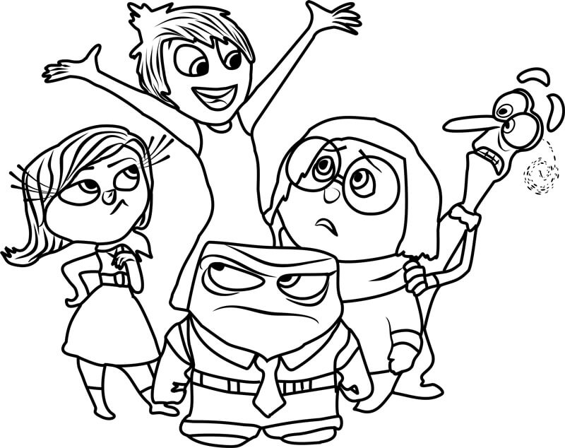 Equipo Inside Out para colorir