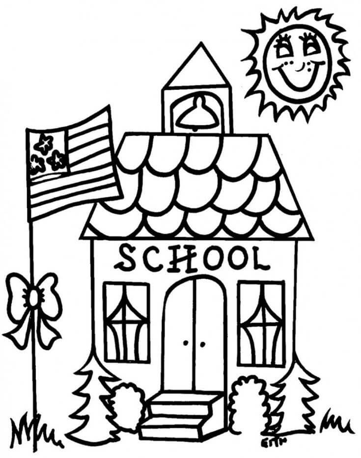 Dibujos de Escuela Primaria para colorear
