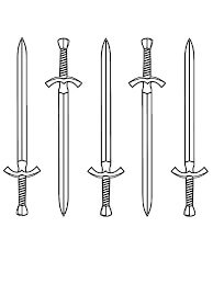Dibujos de Espada Cuatro para colorear