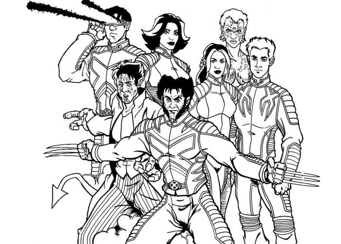 Dibujos de Evolución De Los X-men para colorear