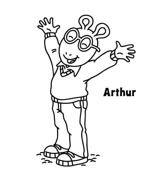 Dibujos de Feliz Arthur Read para colorear