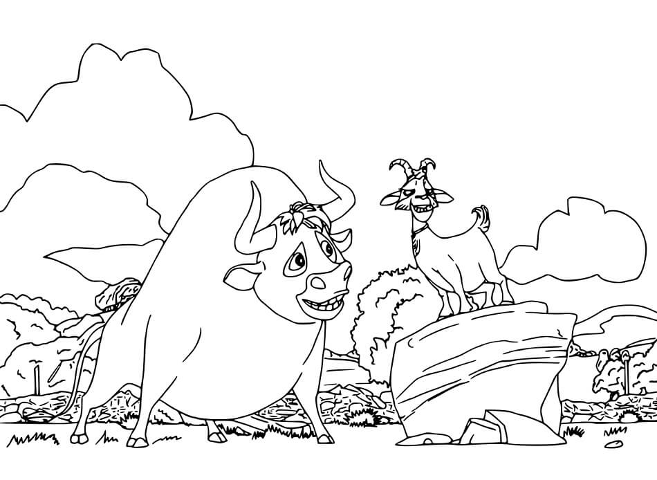 Dibujos de Ferdinand con Lupe para colorear