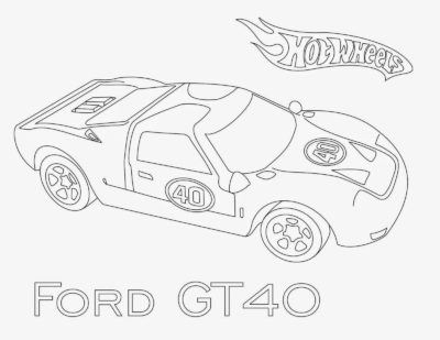 Ford GT40 para colorir