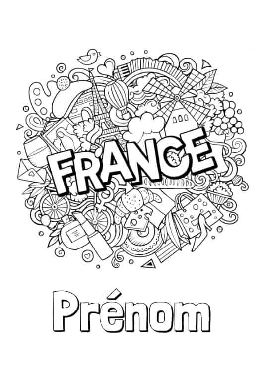 Dibujos de Francia Es Para Adultos para colorear