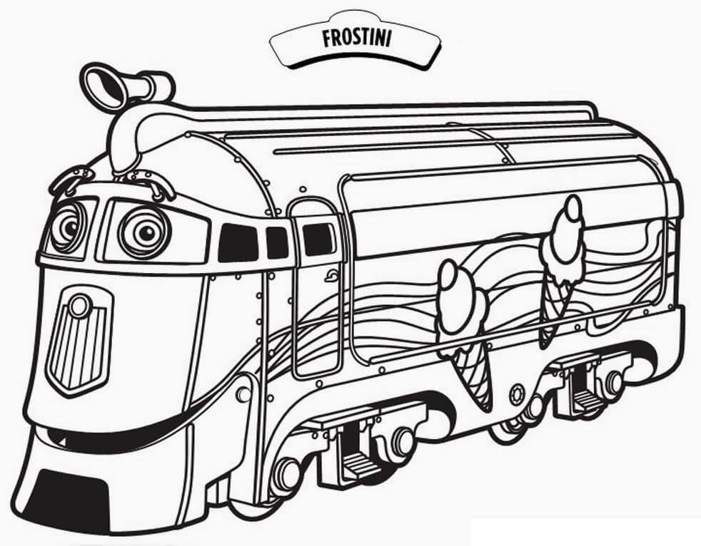 Dibujos de Frostini en Chuggington para colorear