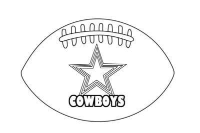 Fútbol De Los Dallas Cowboys para colorir