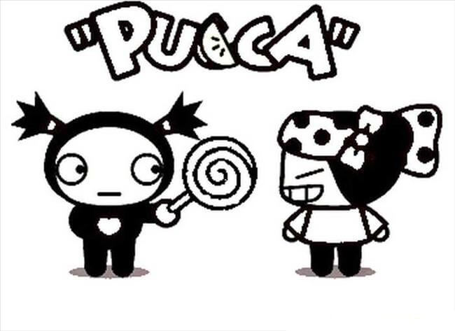 Garu de Pucca para colorir