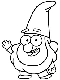Gnome Jeff de Gravity Falls para colorir