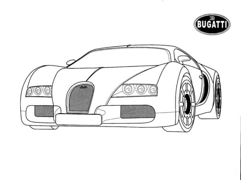 Gran Bugatti para colorir