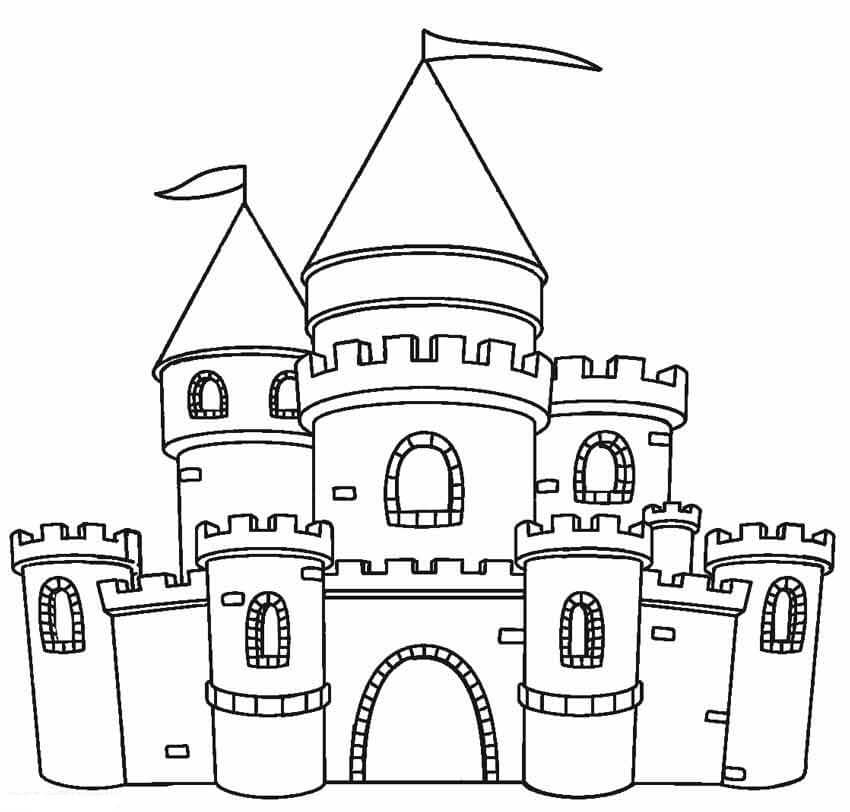 Gran Castillo para colorir